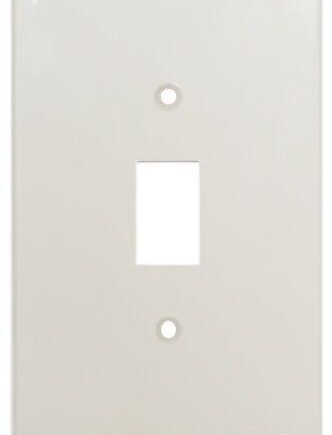 TITAN 4x2 White Plastic 1-Lever Switch Cover Plate