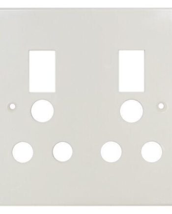 Titan Double Switch Socket Plastic Cover Plate - 4X4