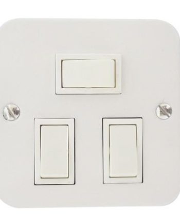 TITAN INDUSTRIAL 3 LEVER 1 WAY SWITCH + STEEL COVER 75x75