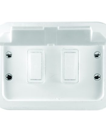 CRABTREE INDUSTRIAL 2 LEVER 1X1 & 1X2 WAY METAL SURFACE BOX