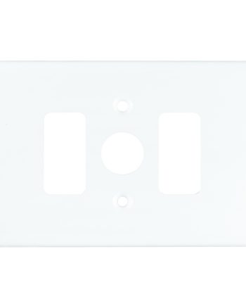 CRABTREE CLASSIC 2 LEVER DIMMER COVERPLATE STEEL 4X2