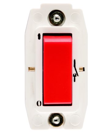 CRABTREE CLASSIC 1 WAY 20A DOUBLE POLE SWITCH MODULE (SCREW IN)