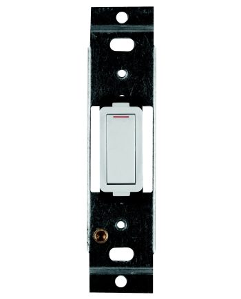 CRABTREE CLASSIC 1 Lever 1 Way 20A Switch on 4x2 Yoke, White (100x50mm)