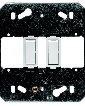 CRABTREE CLASSIC 2 LEVER 2X1 WAY 20A SWITCH + YOKE 4X4