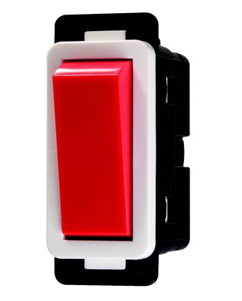 CRABTREE CLASSIC 2 WAY 20A SWITCH + ROCKER + WHITE SURROUND (CLIP IN)