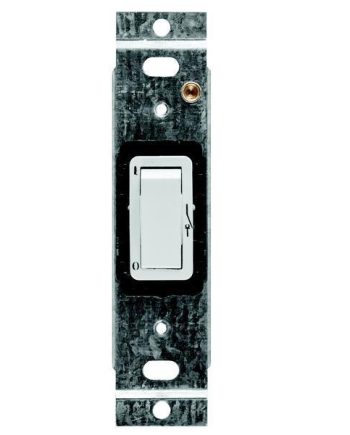 CRABTREE CLASSIC 1 LEVER 1 WAY PARTITION SWITCH + YOKE 30x25mm