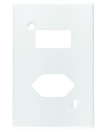 CRABTREE CLASSIC SLIMLINE COVERPLATE STEEL 4X2