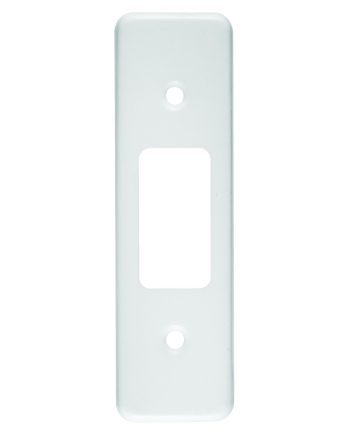 Crabtree Classic 1 Lever Architrave Coverplate, White Steel