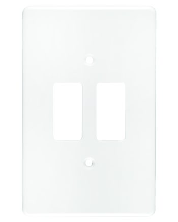 Crabtree Classic 2 Lever Plastic White Coverplate (4x2)
