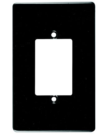 Crabtree Classic 3 Lever Steel Coverplate, Black (4x2)
