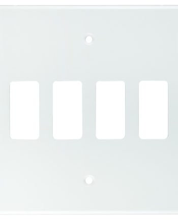 CRABTREE CLASSIC 4 LEVER COVERPLATE STEEL 4X4