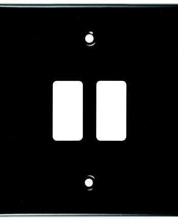 CRABTREE CLASSIC 2 LEVER COVERPLATE STEEL 4X4