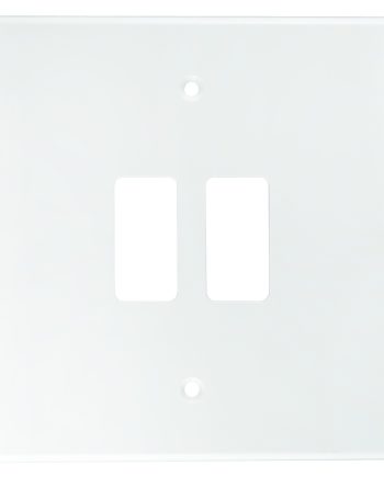CRABTREE CLASSIC 2 LEVER COVERPLATE PLASTIC 4X4