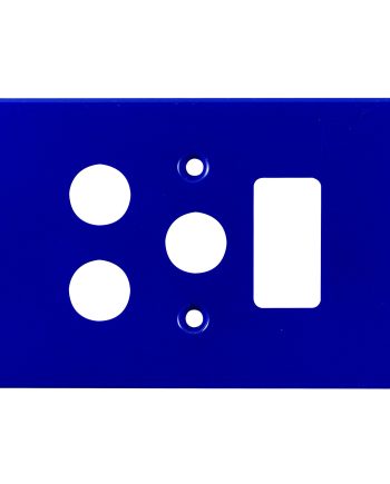 CRABTREE CLASSIC SINGLE SOCKET COVERPLATE STEEL 4X2- VERTICAL