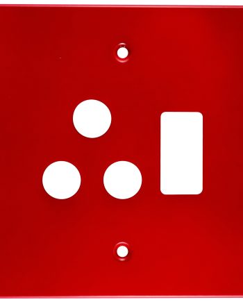 CRABTREE CLASSIC SINGLE SOCKET COVERPLATE STEEL 4X4