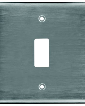 CRABTREE CLASSIC 1 LEVER COVERPLATE STEEL 4X4