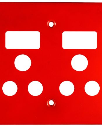 CRABTREE CLASSIC DOUBLE SOCKET COVERPLATE STEEL 4X4