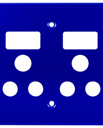 CRABTREE CLASSIC DOUBLE SOCKET COVERPLATE STEEL 4X4