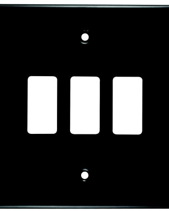 CRABTREE CLASSIC 3 LEVER COVERPLATE STEEL 4X4