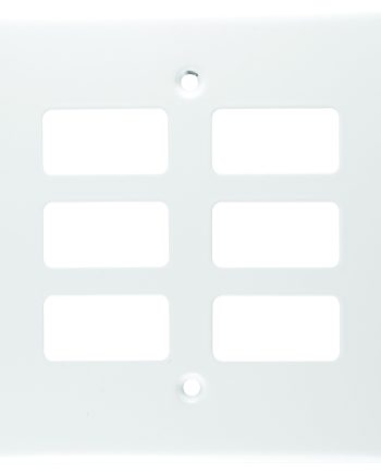 CRABTREE CLASSIC 6 LEVER COVERPLATE STEEL 4X4