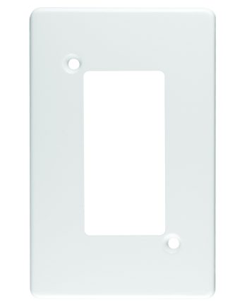 Crabtree Classic 4 Lever Steel Coverplate (4x2), White