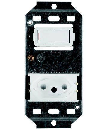 CRABTREE CLASSIC 16A SLIMLINE SWITCH SOCKET 164-2 + YOKE 4X2