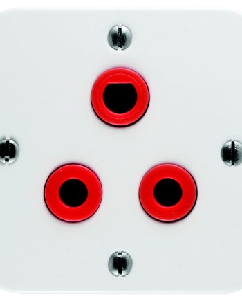 CRABTREE INDUSTRIAL 16A DEDICATED SINGLE SOCKET + COVER 75X75