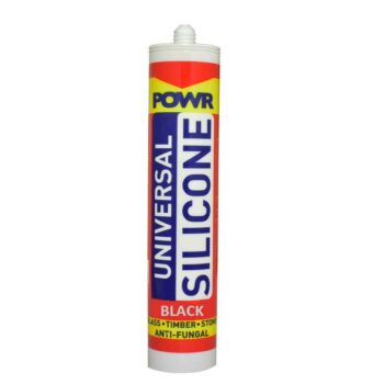 SEALANT SILICONE POWR BLACK 260ML CART