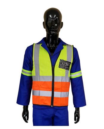 VESTS PIONEER REFL ZIP ID POCKET 2 TONE X/L VO32