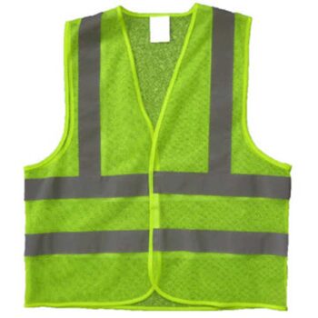 VESTS PIONEER MESH REFL PVC TAPE LIME SML VO31Y