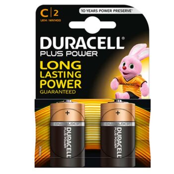 BATTERY DURACELL PLUS C   APPLIAN  2 S 1.5V MN1400K2