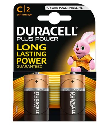 BATTERY DURACELL PLUS C   APPLIAN  2 S 1.5V MN1400K2