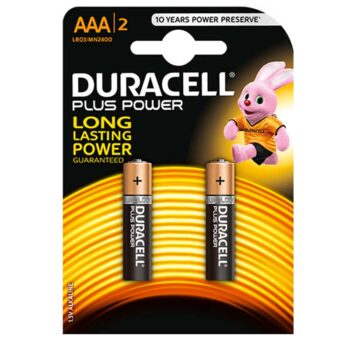 BATTERY DURACELL PLUS ELEC  AAA 2 S 1.5V MN2400B2