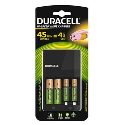 BATTERY DURACELL CHARGER  + 2AA RECHARGEABLE BATTERIES CEF14 - 