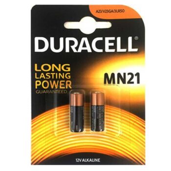 BATTERY DURACELL PLUS REMOTE 12V PKT2 MN21