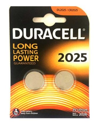 BATTERY DURACELL LITHIUM COINS CR2025 2 S DURO33