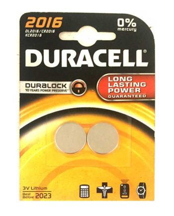 BATTERY DURACELL LITHIUM COINS CR2016 2 S DURO07