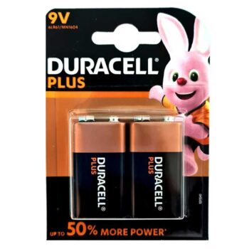 BATTERY DURACELL PLUS 9V RECTANGULAR 2 S DUR109