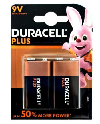 BATTERY DURACELL PLUS 9V RECTANGULAR 2 S DUR109