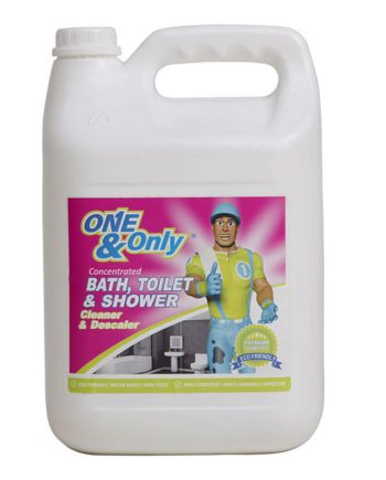 ONE & ONLY BATH TOILET & SHOWER CLEANER & DESCALER 5LTR