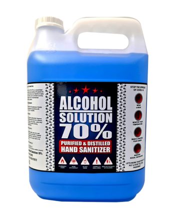 RSA HAND SANITISER LIQUID 70% ALCHOHOL 5LT