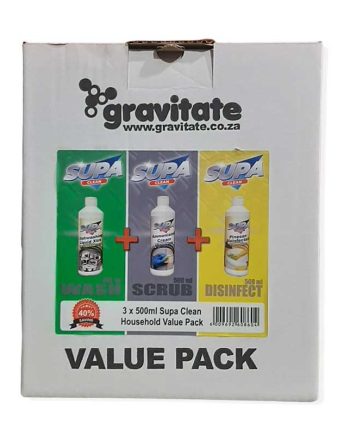 VALUE PACK SUPA - DISHWASH/AMONIA CREAM/PINE SAN FLIP CAP