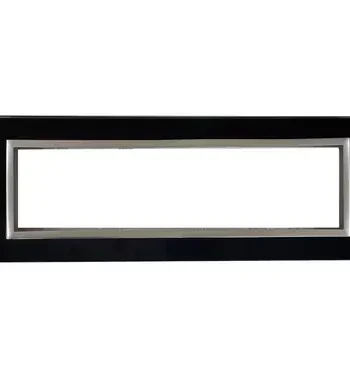 8 Lever Black Glass & Titanium Bezel Cluster + Box