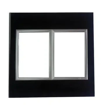 4 X 4 Yokes Black Glass