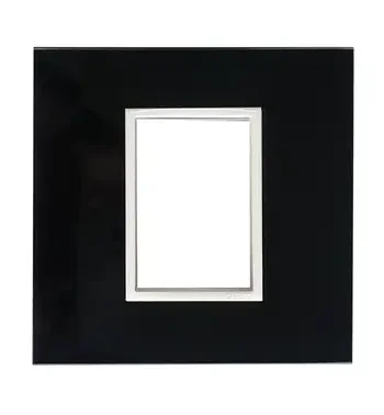 4 X 4 Yokes Black Glass