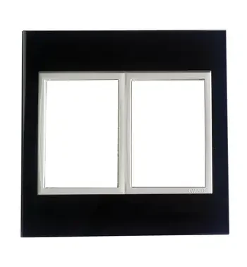 4 X 4 Yokes Black Glass