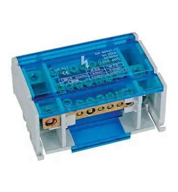 Multi Pole Distribution Block - Din Rail Mount