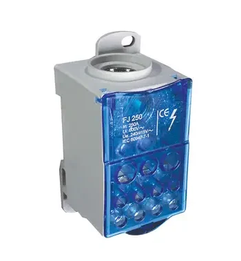 Multi Pole Distribution Block - Din Rail Or Bolt Down Mount