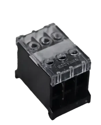 Din rail terminals with covers