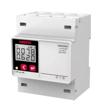 3 Phase Direct Reading Energy Meter - Din Rail Mount 72Mm Wide